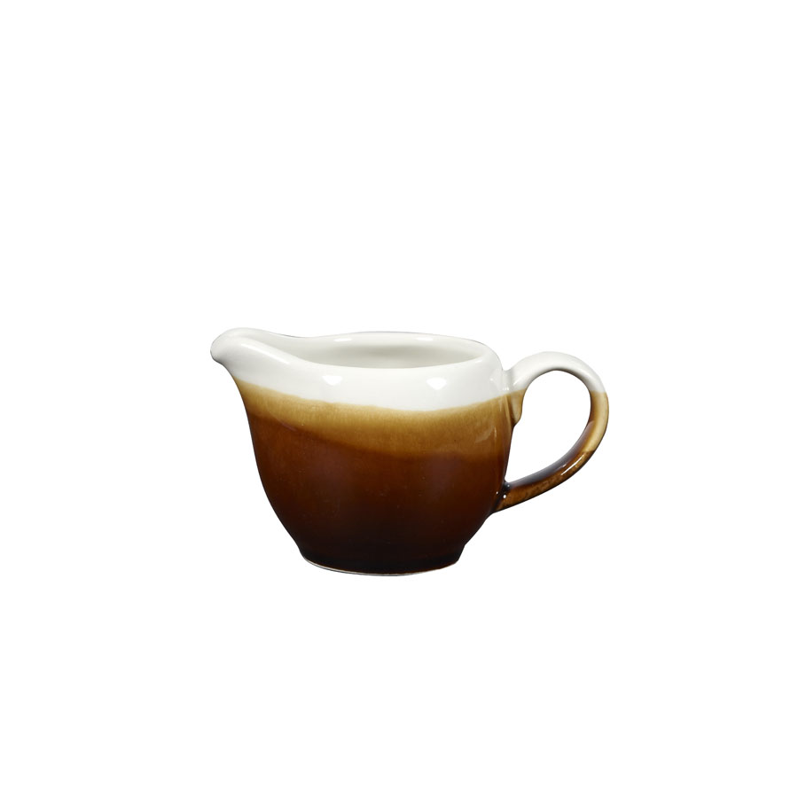 Churchill Monochrome Vitrified Porcelain Cinnamon Brown Jug 11.4cl 4oz PK 1