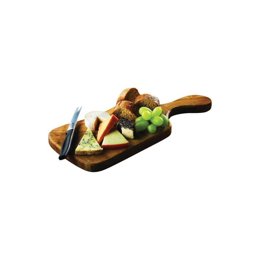 GENWARE REVERSIBLE OLIVE WOOD PADDLE BOARD 38 X 18CM PK 1