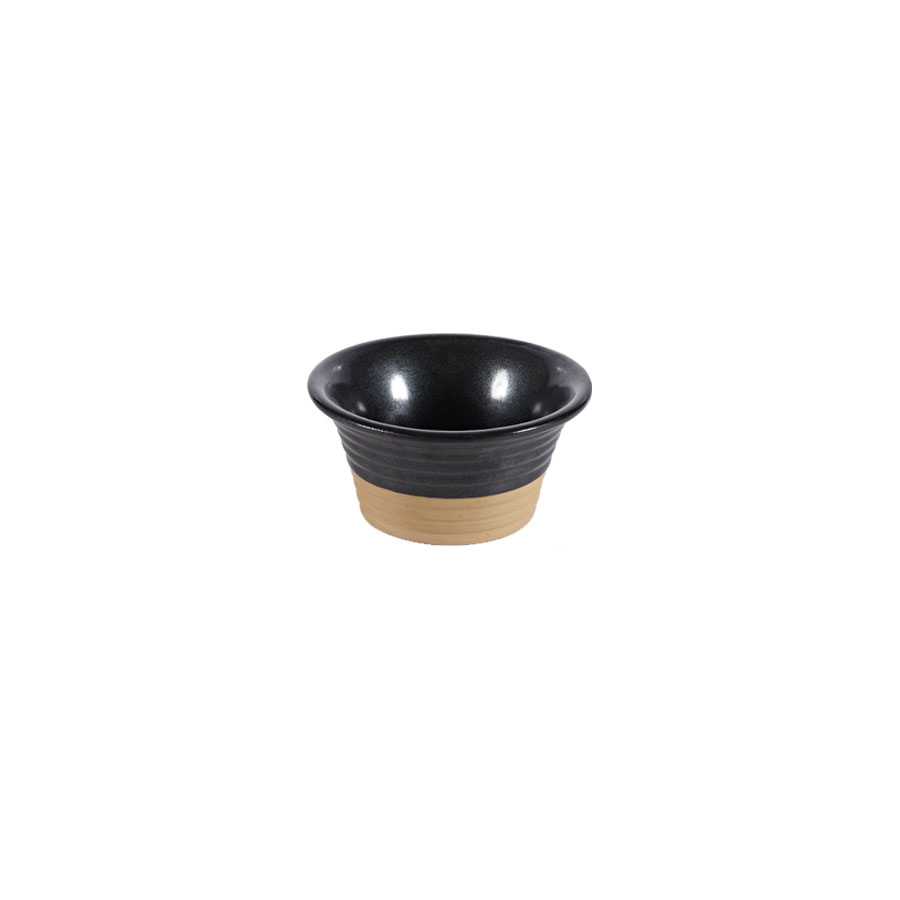 Churchill Art De Cuisine Igneous Stoneware Black Round Ramekin 10cm 15cl 5.2oz PK 1
