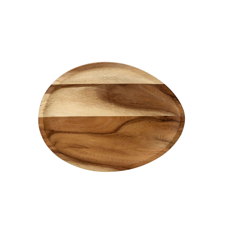 CREATIONS STAGE ACACIA WOOD OVAL PLATTER 30X23CM PK 12
