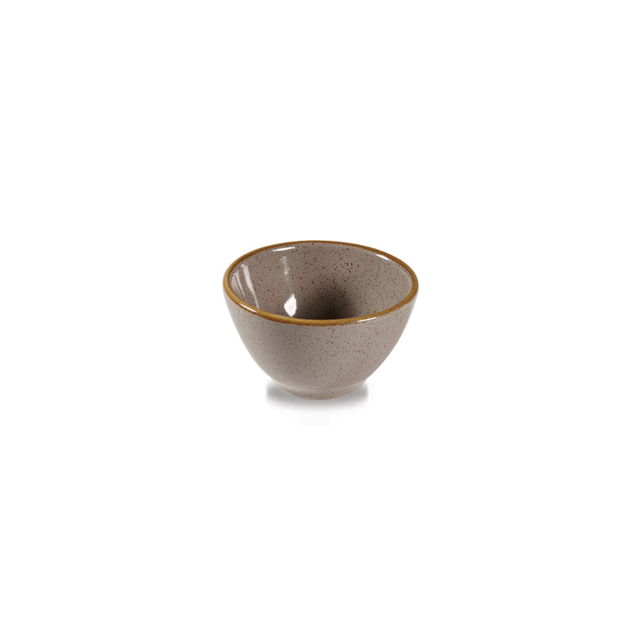 Churchill Stonecast Vitrified Porcelain Peppercorn Grey Dip Pot 7cm 6cl 2oz PK 1