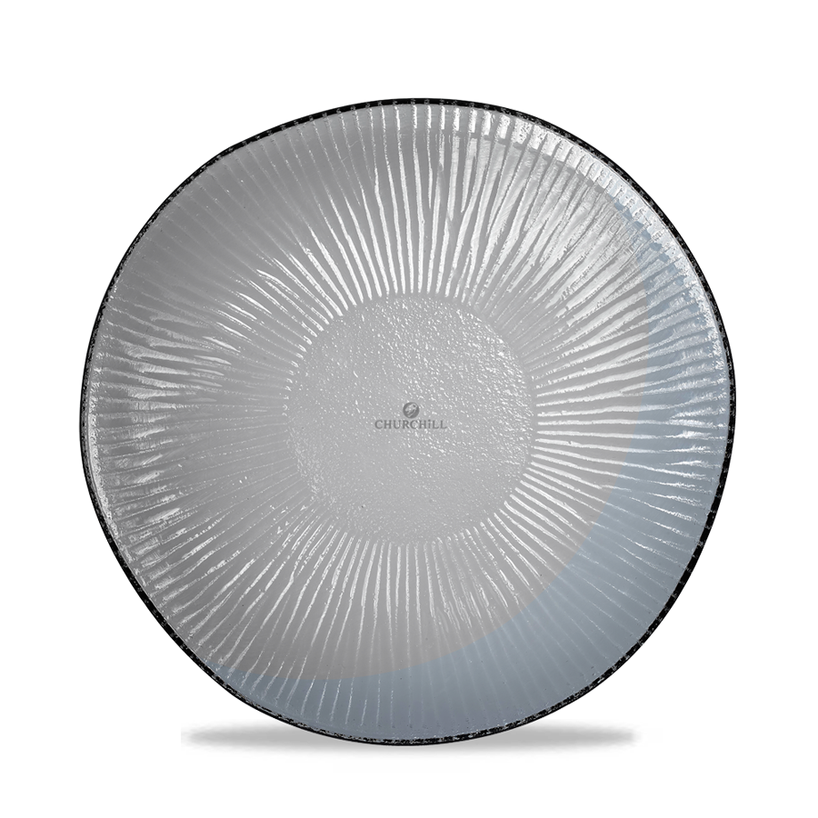 Churchill Bamboo Glass Dusk Oval Organic Platter 30cm PK 1