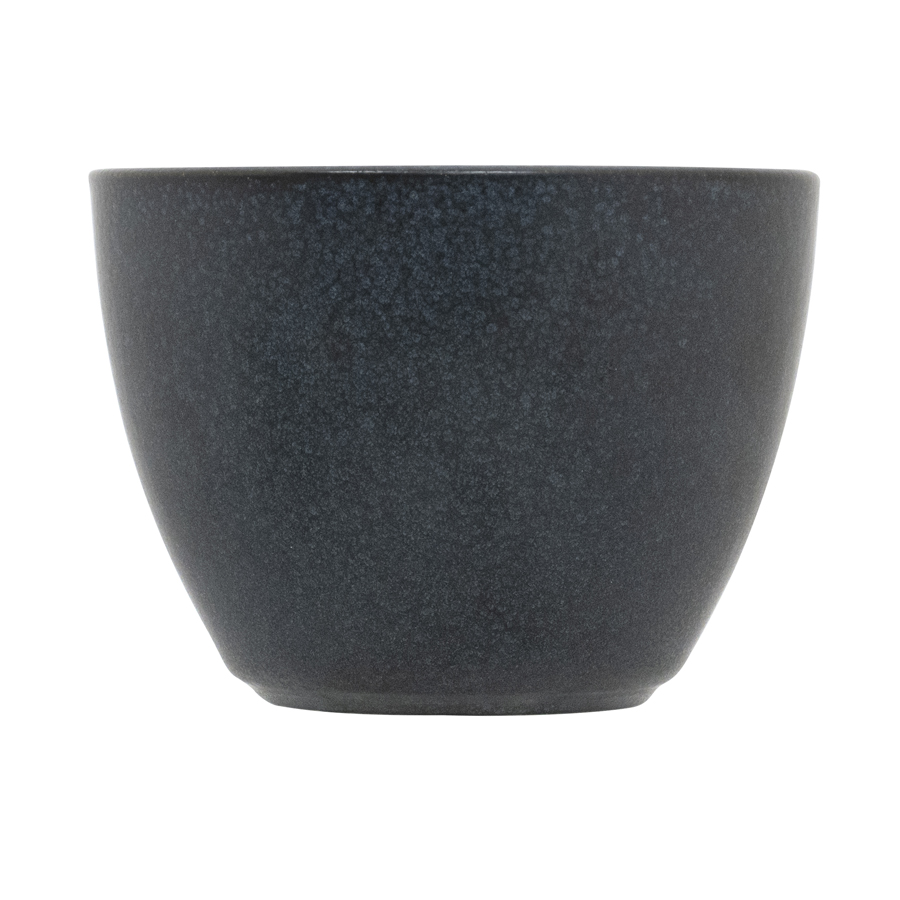 Artisan Andromeda Vitrified Stoneware Black Round Chip Pot 14oz PK 1