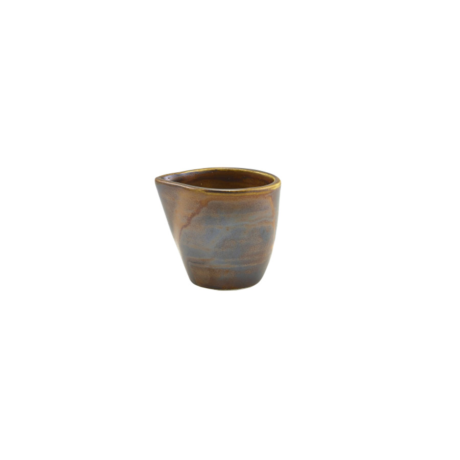 Genware Terra Porcelain Ructic Copper Jug 9cl 3oz PK 1