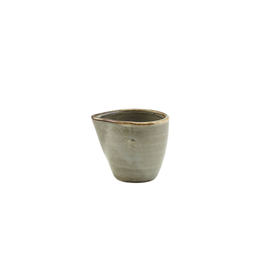 Genware Terra Porcelain Smoke Grey Jug 9cl 3oz PK 1