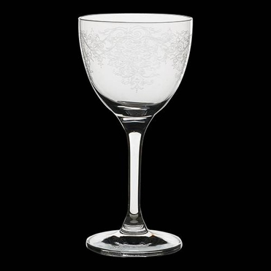 Minners Vintage Lace and Dots Nick & Nora Glass 5.5oz PK 24