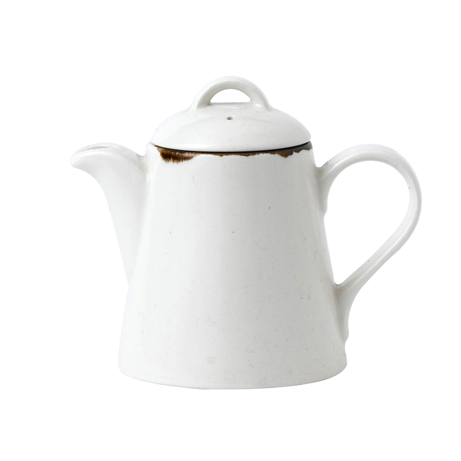 Dudson Harvest Vitrified Porcelain Natural Beverage Pot 38cl 13.5oz PK 1
