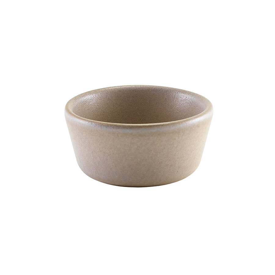 Genware Terra Stoneware Antigo Barley Round Ramekin 45ml 1.5oz PK 1
