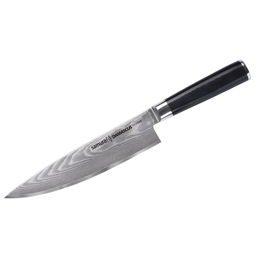 SAMURA DAMASCUS CHEF KNIFE 200MM 8IN BLADE