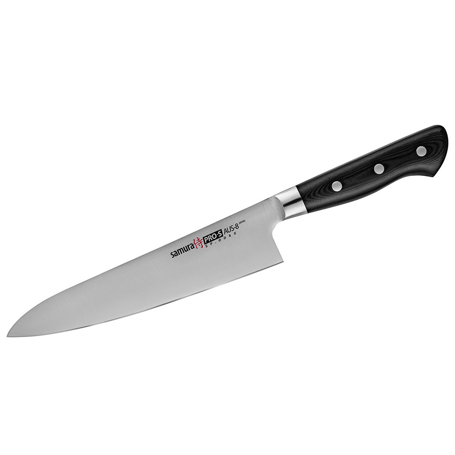 SAMURA PRO-S CHEF'S KNIFE 200MM 8IN BLADE