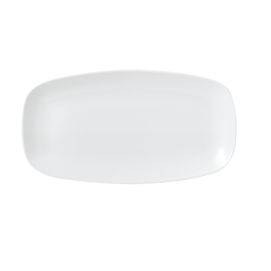 Churchill Vellum Vitrified Porcelain White Chefs Oblong Platter 29.8x15.3cm PK 1
