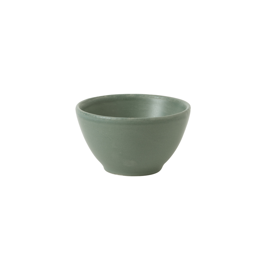 Churchill Nourish Vitrified Porcelain Andorra Green Round Contour Dip Pot 8.5cm 11cl 4oz PK 1