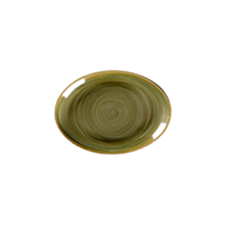 Rak Spot Vitrified Porcelain Emerald Oval Platter 21cm PK 1