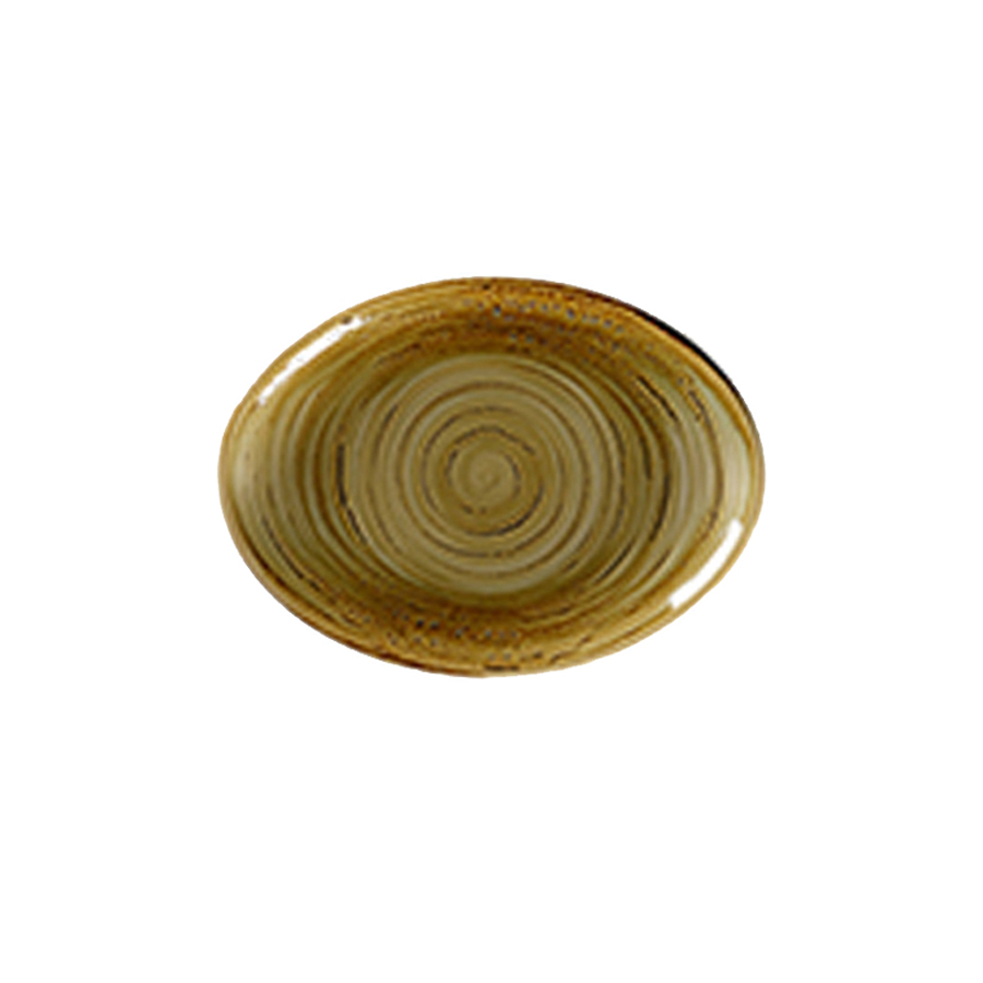 Rak Spot Vitrified Porcelain Garnet Oval Platter 26cm PK 1