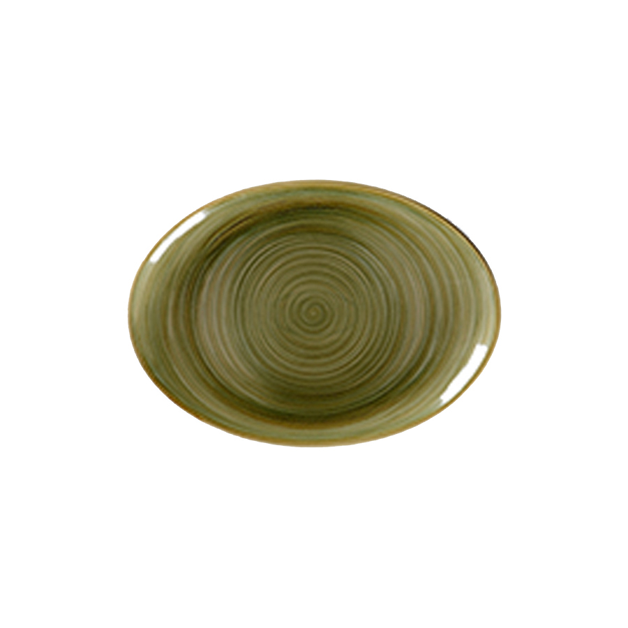 Rak Spot Vitrified Porcelain Emerald Oval Platter 32cm PK 1