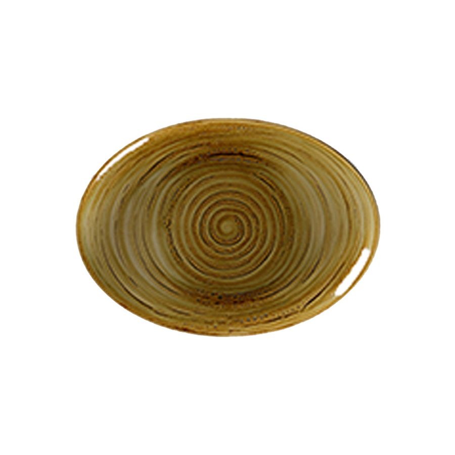 Rak Spot Vitrified Porcelain Garnet Oval Platter 32cm PK 1
