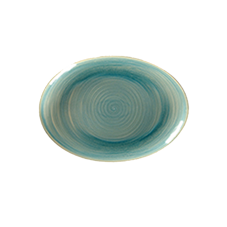 Rak Spot Vitrified Porcelain Saphire Oval Platter 32cm PK 1