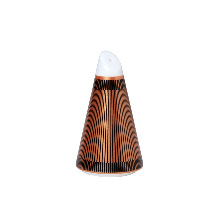 William Edwards Gatsby Bone China White & Copper Salt Pot 6.5cm PK 1