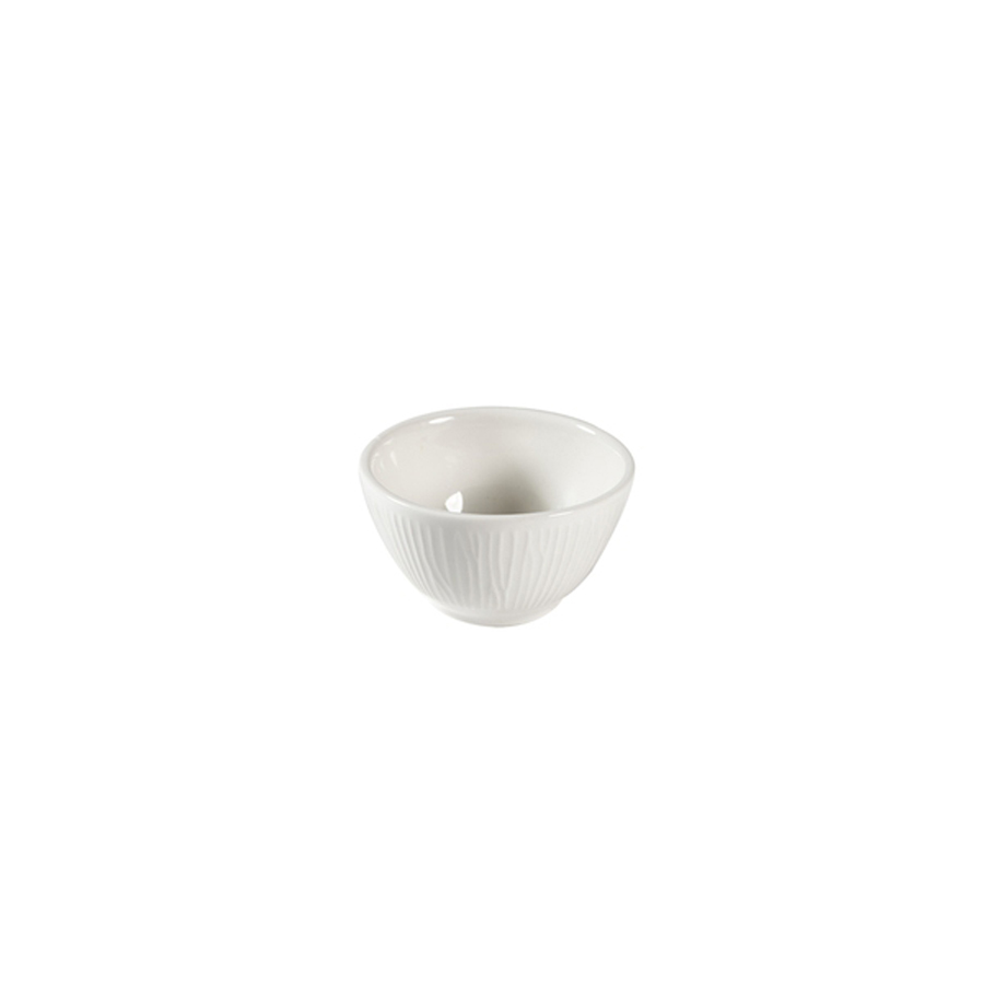Churchill Bamboo Vitrified Porcelain White Round Dip Pot 7cm 2oz PK 1