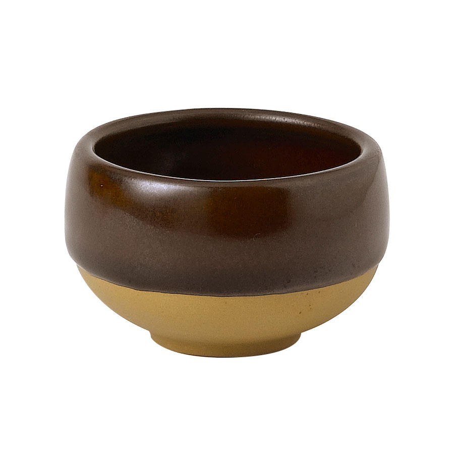 Churchil Emerge Vitrified Porcelain Cinnamon Brown Round Dip Pot 6x3.9cm 5.2cl 2oz PK 1
