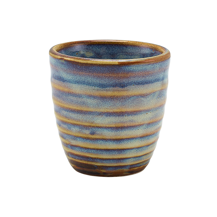 Genware Terra Porcelain Aqua Blue Round Dip Pot 5.8cm 8.5cl 3oz PK 1