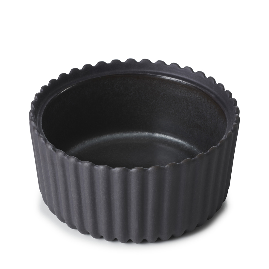 Revol Pekoe Ceramic Dark Metal Round Ramekin 9x4.5cm 10cl PK 1