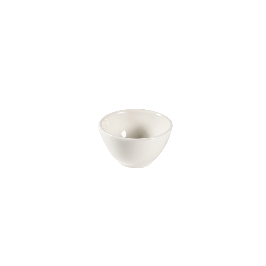 Churchill Nourish Vitrified Porcelain White Round Contour Dip Pot 8.5cm 4oz PK 1