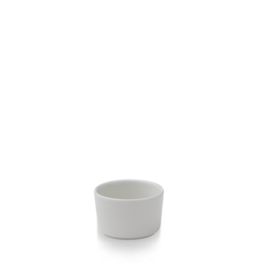 Churchill Nourish Vitrified Porcelain White Round Linear Dip Pot 7.5x5cm 11cl 3.9oz PK 1