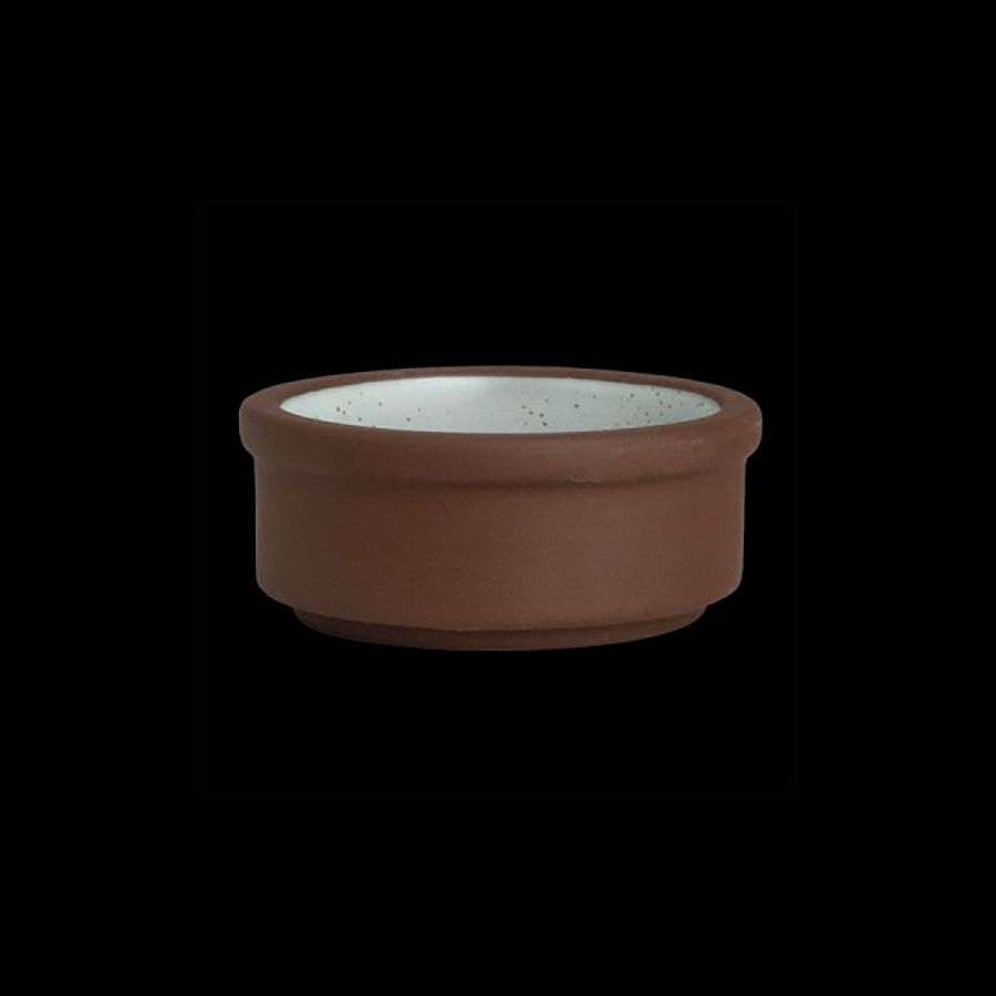 Maham Studio Spice Stoneware Sea Salt Round Stacking Tray 7.5x3cm 2oz PK 1