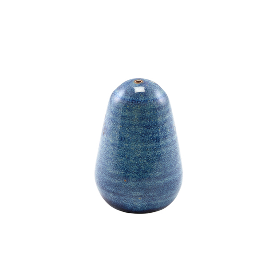 Genware Terra Vitrified Porcelain Aqua Blue Salt Shaker 7.6cm PK 1
