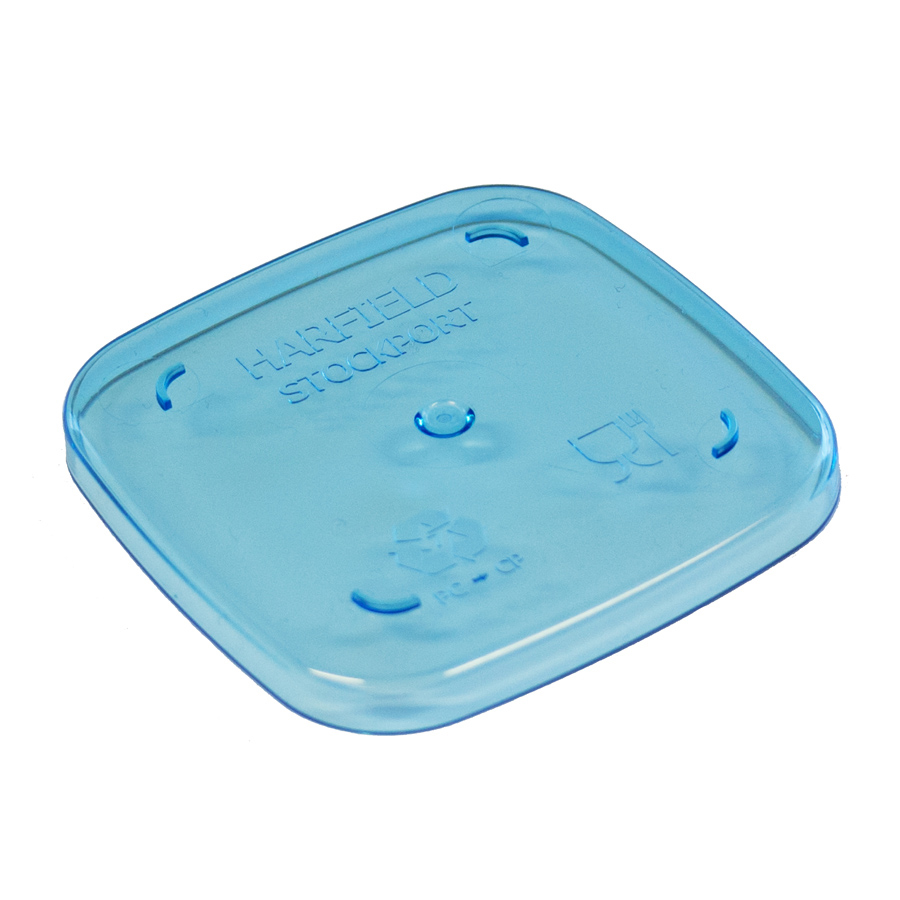 Harfield Copolyester Translucent Blue Dessert Pot Lid 6.3cm PK 10