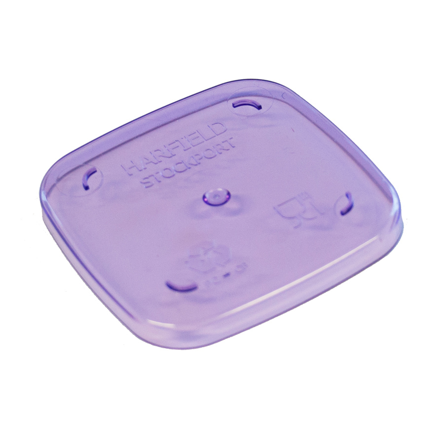 Harfield Copolyester Translucent Purple Dessert Pot Lid 6.3cm PK 10