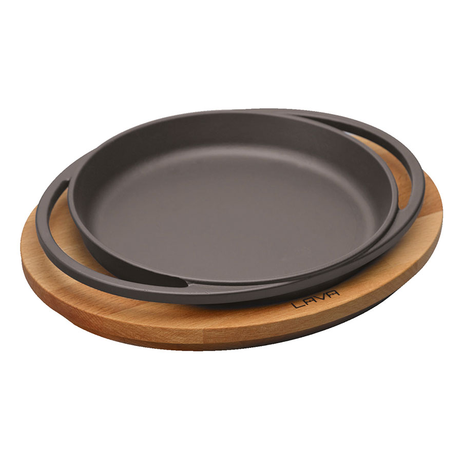 SAMBONET CAST IRON ROUND DISH WITH PLATTER 20CM PK 1