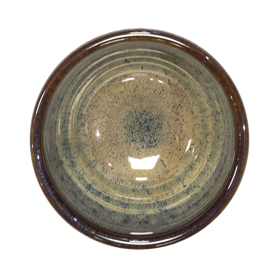 Artisan Lagoon Vitrified Fine China Blue Round Dip Pot 2.5oz 7cl PK 1