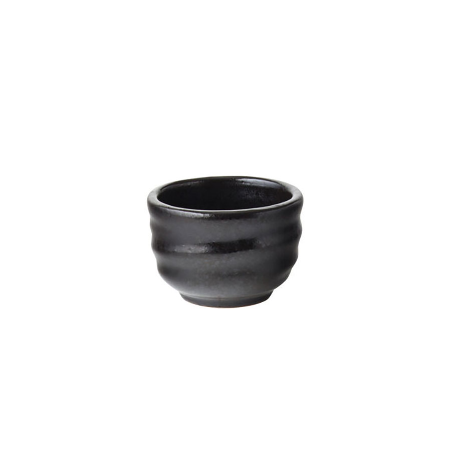 Utopia Tribeca Ebony Stoneware Black Round Dip Pot 5x3.5cm PK 1
