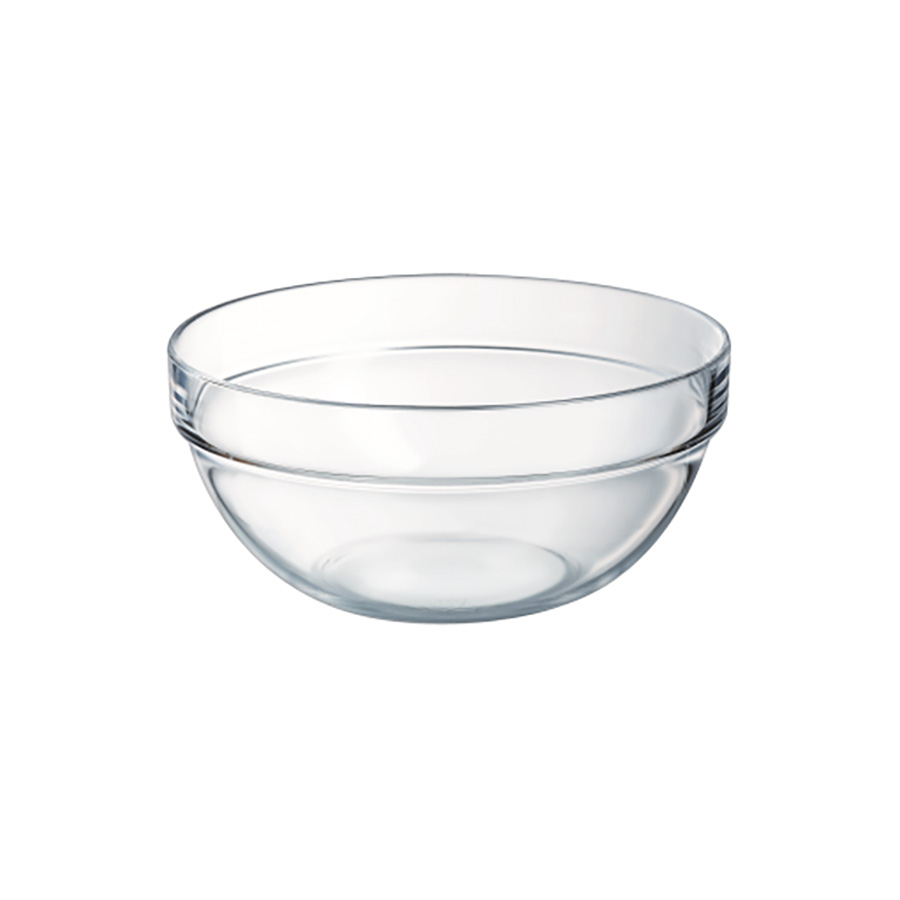 ARCOROC EMPILABLE MIXING/SALAD ROUND GLASS BOWL 20CM PK 6
