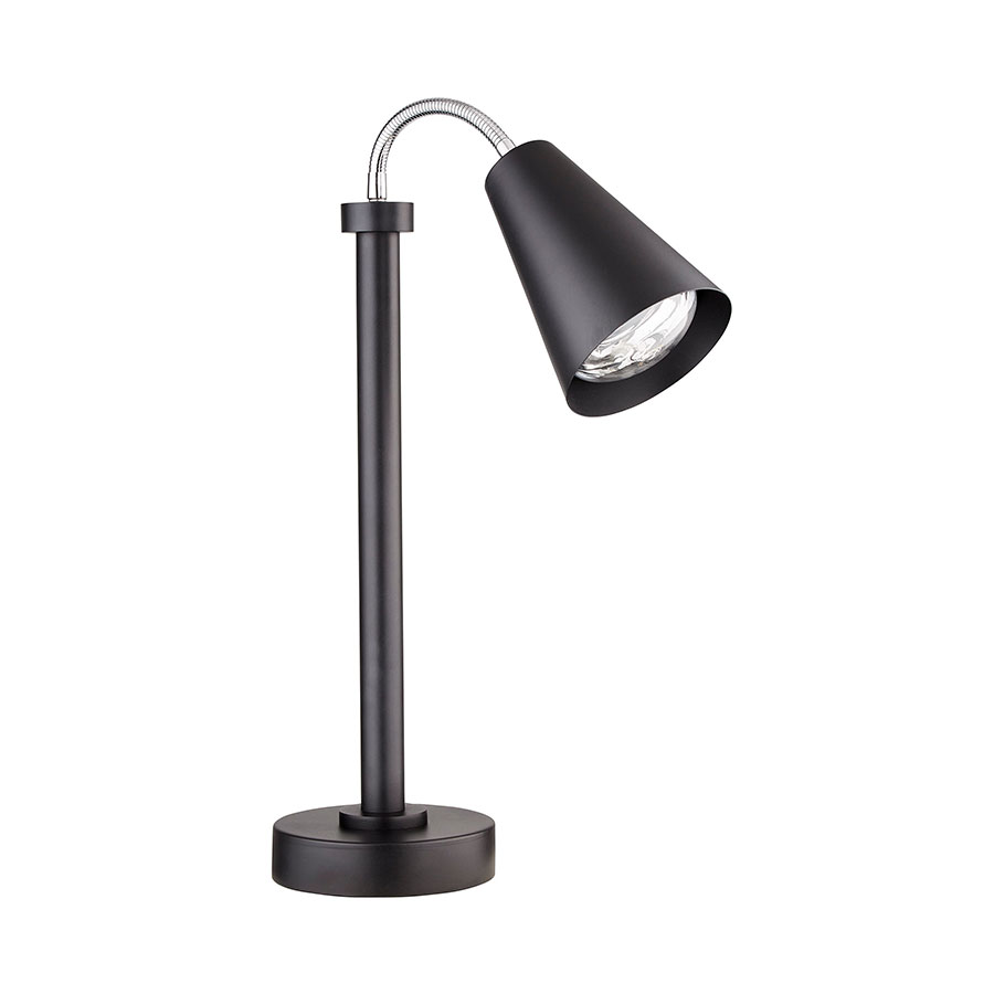 CREATIONS MODERN BLACK STAINLESS STEEL SINGLE HEAT LAMP
