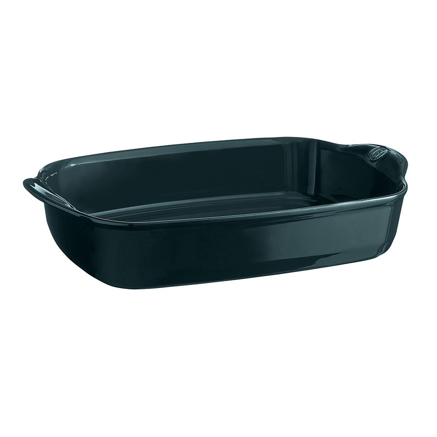 EMILE HENRY CERAMIC RECTANGULAR BLUE BAKING DISH 42.5 X 28CM PK 2
