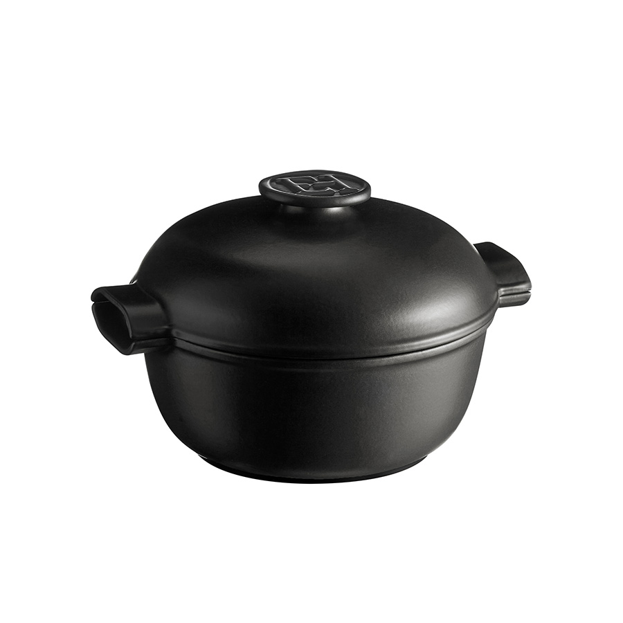 EMILE HENRY INDUCTION ROUND BLACK COCOTTE 4 LITRE 27CM PK 1
