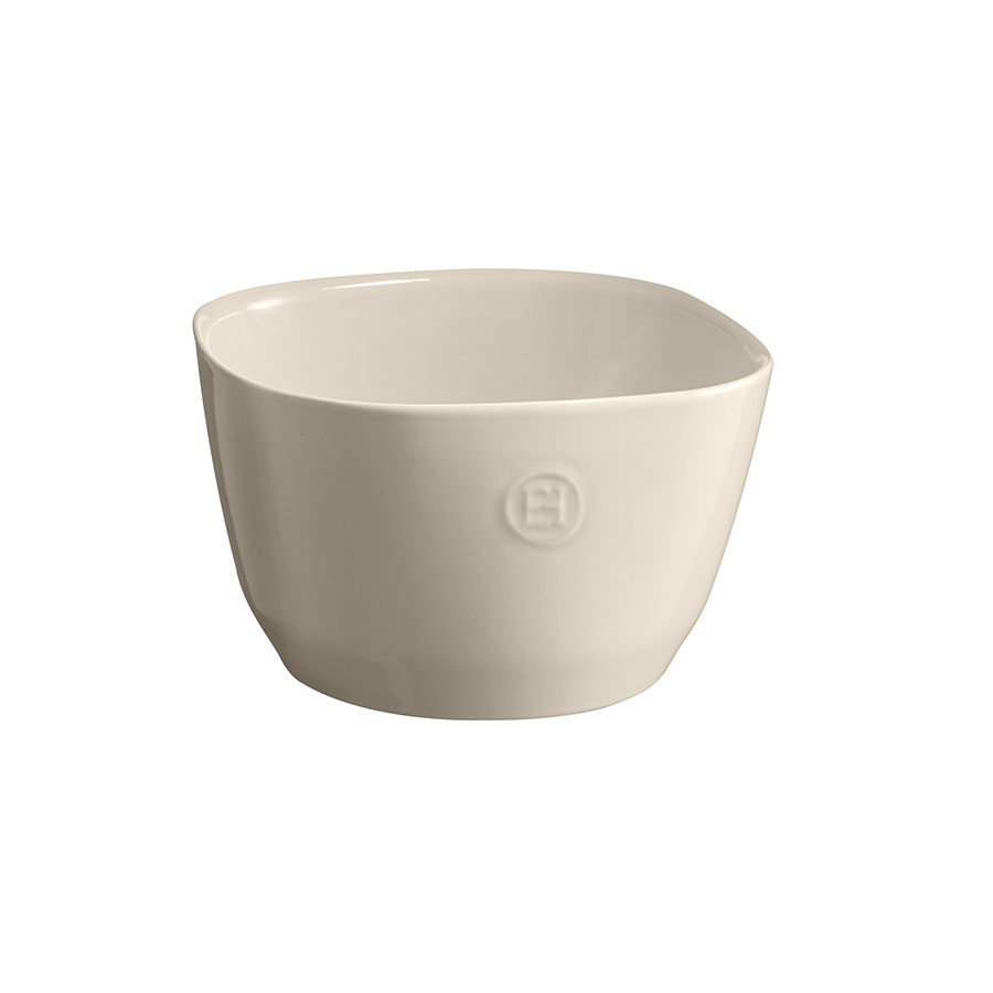 EMILE HENRY CERAMIC CREAM SALAD BOWL 19 X 19 X 12CM PK 2