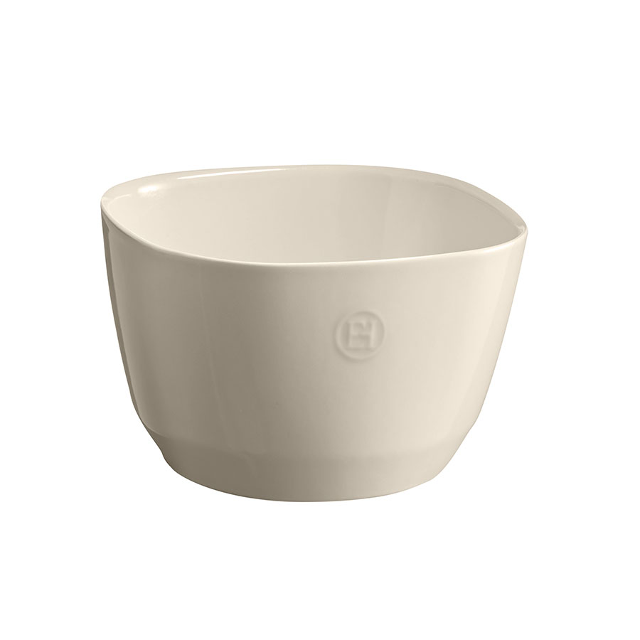 EMILE HENRY CERAMIC CREAM SALAD BOWL 22 X 22 X 14CM PK 2