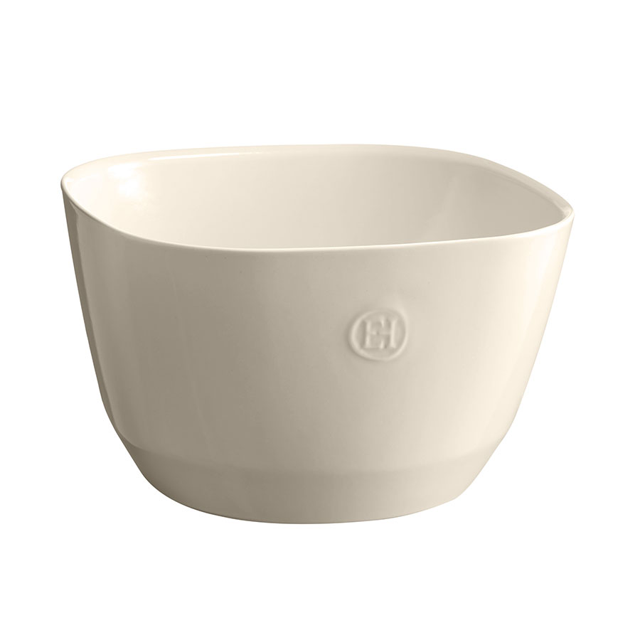 EMILE HENRY CERAMIC CREAM SALAD BOWL 26 X 26 X 16CM PK 1