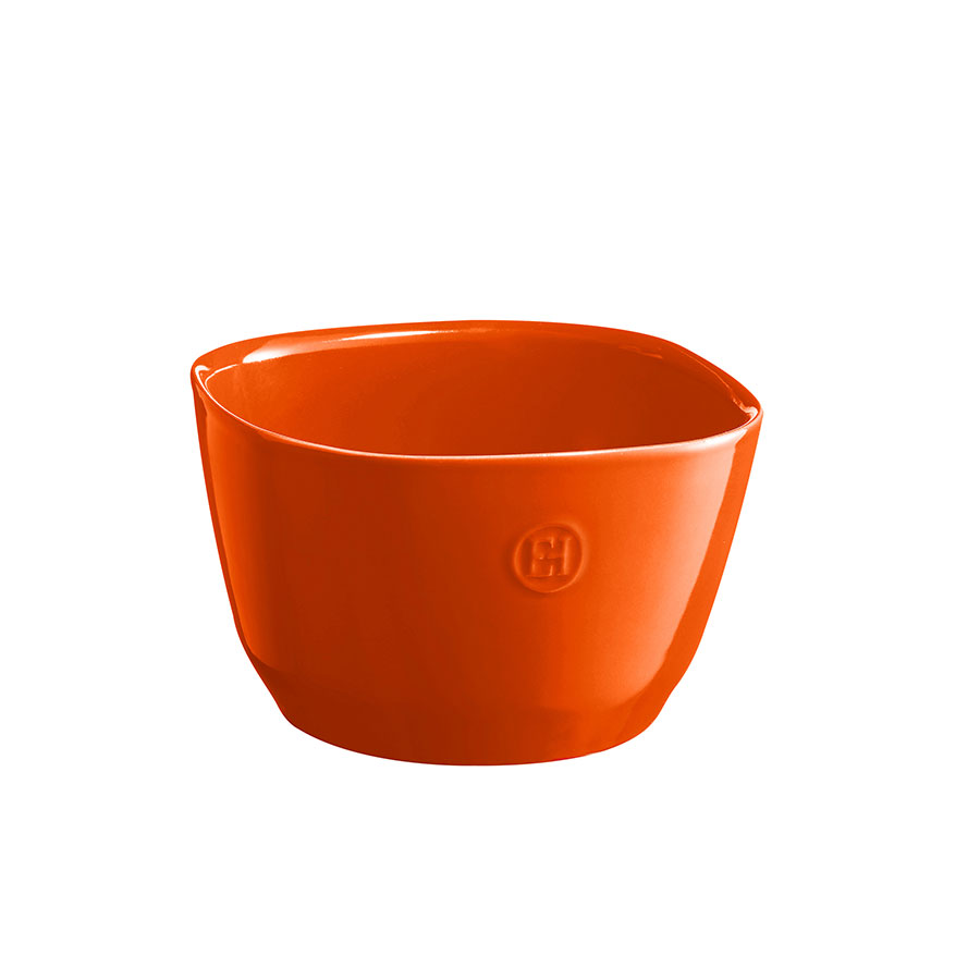 EMILE HENRY CERAMIC ORANGE SALAD BOWL 26 X 26 X 16CM PK 1