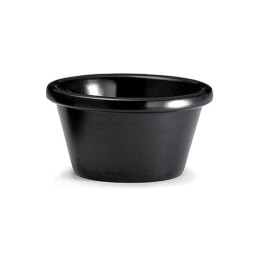 TABLECRAFT BLACK SMOOTH MELAMINE RAMEKIN 3OZ PK 1