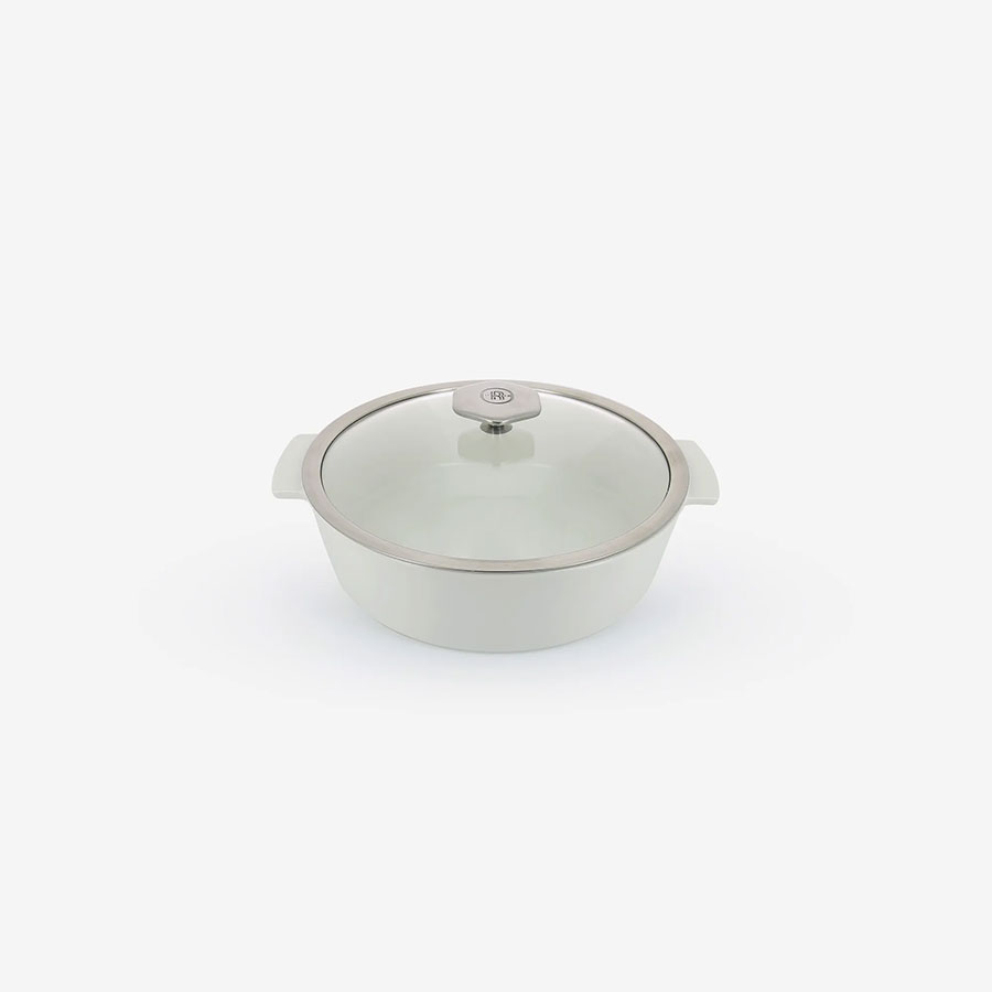 REVOL REVOLUTION 2 SHALLOW ROUND WHITE COCOTTE 28X13.5CM PK 1