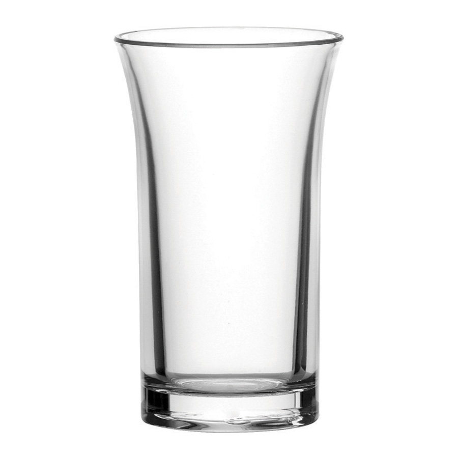 Diamond Shot Glass 1oz CE Stamped Polystyrene PK 100