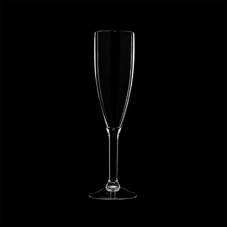 Plasma Metro Polycarbonate Flute 19cl 6.4oz CE lined at 175ml PK 12
