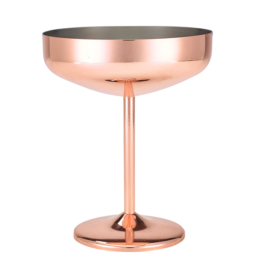 Copper Plated Cocktail Coupe Glass 30cl / 10.5oz PK 1