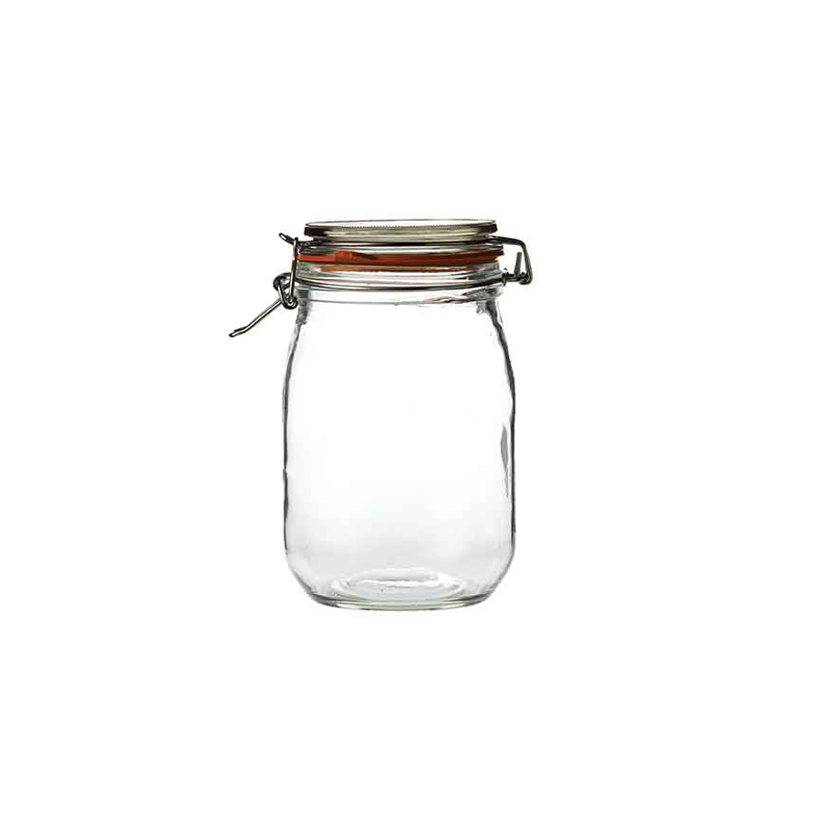 Artis Preserving Jar With Clip Lid 1.5ltr 53oz Clear 11x22cm PK 6