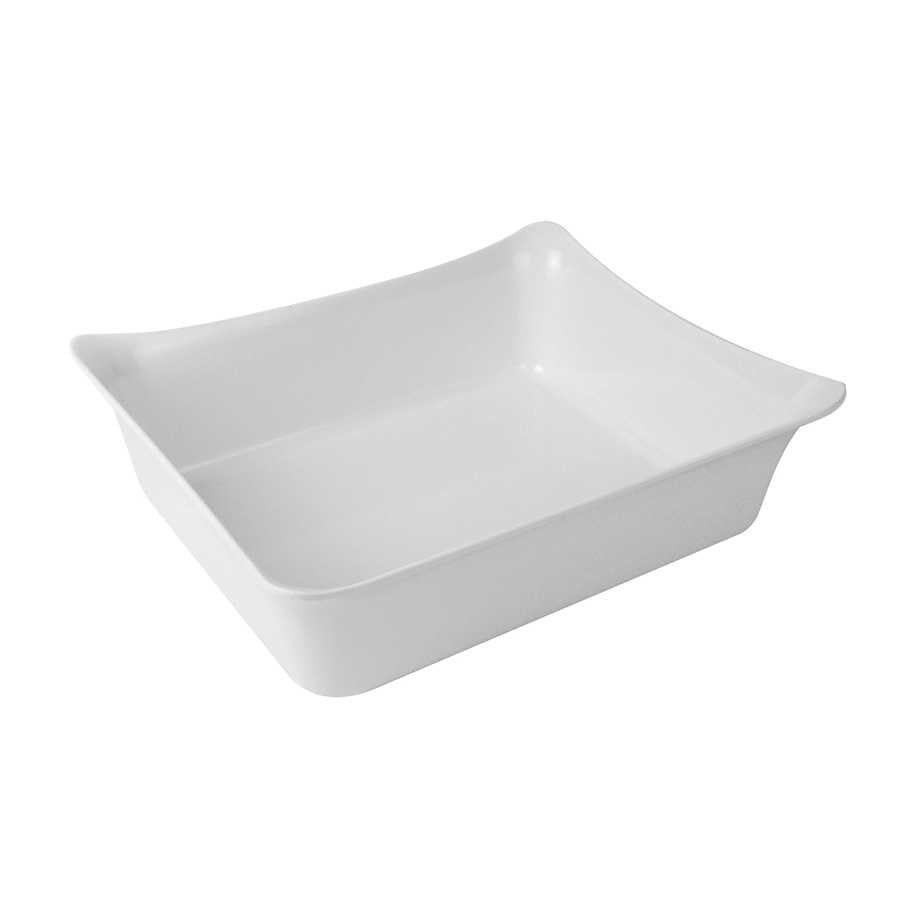 Fleur Crock Melamine White 1/2 Size Gastronorm PK 1